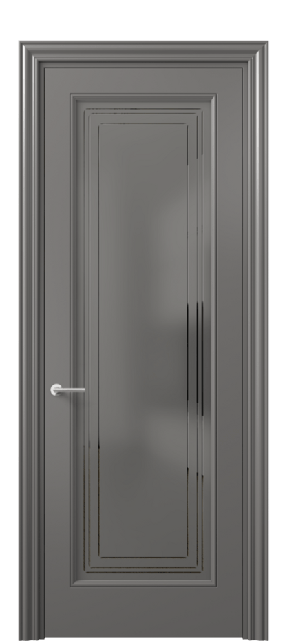 Дверь межкомнатная Mascot 8400 Матовый классический серый Сатинированное серое стекло с гравировкой "Грани", триплекс Фигурный наличник МКЛС Цена 65999 ₽ Наличники уже входят в базовый комплект. Фабрика дверей Волховец 8 (800) 551 43 19 Межкомнатная дверь Mascot 8400 Матовый классический серый Сатинированное серое стекло с гравировкой "Грани", триплекс Цена 65999 ₽ | Volhovec